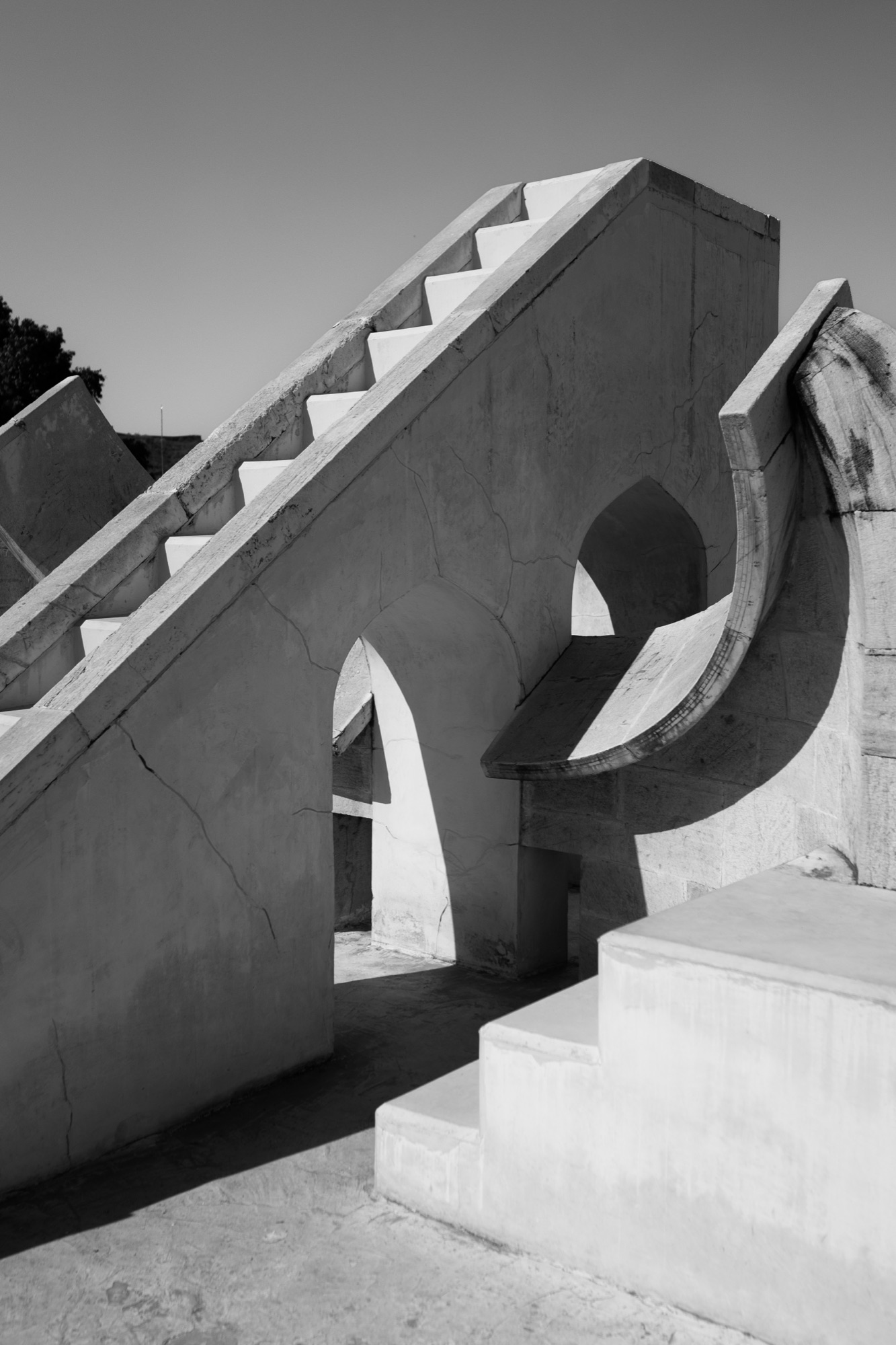 Black and white architectural abstract, Jantar Mantar