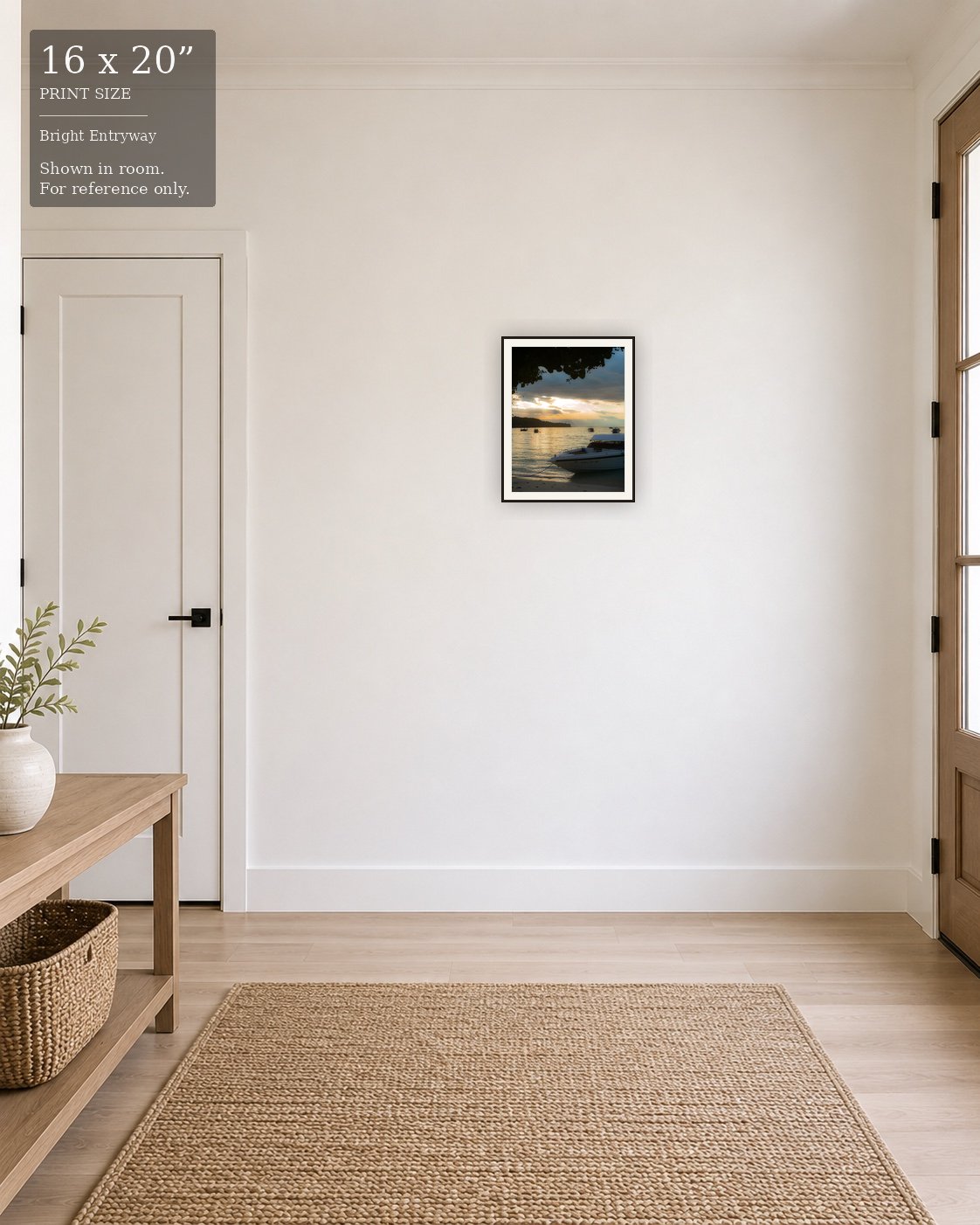 Koh Phi Phi Sunset (16×20) displayed in the Bright Entryway