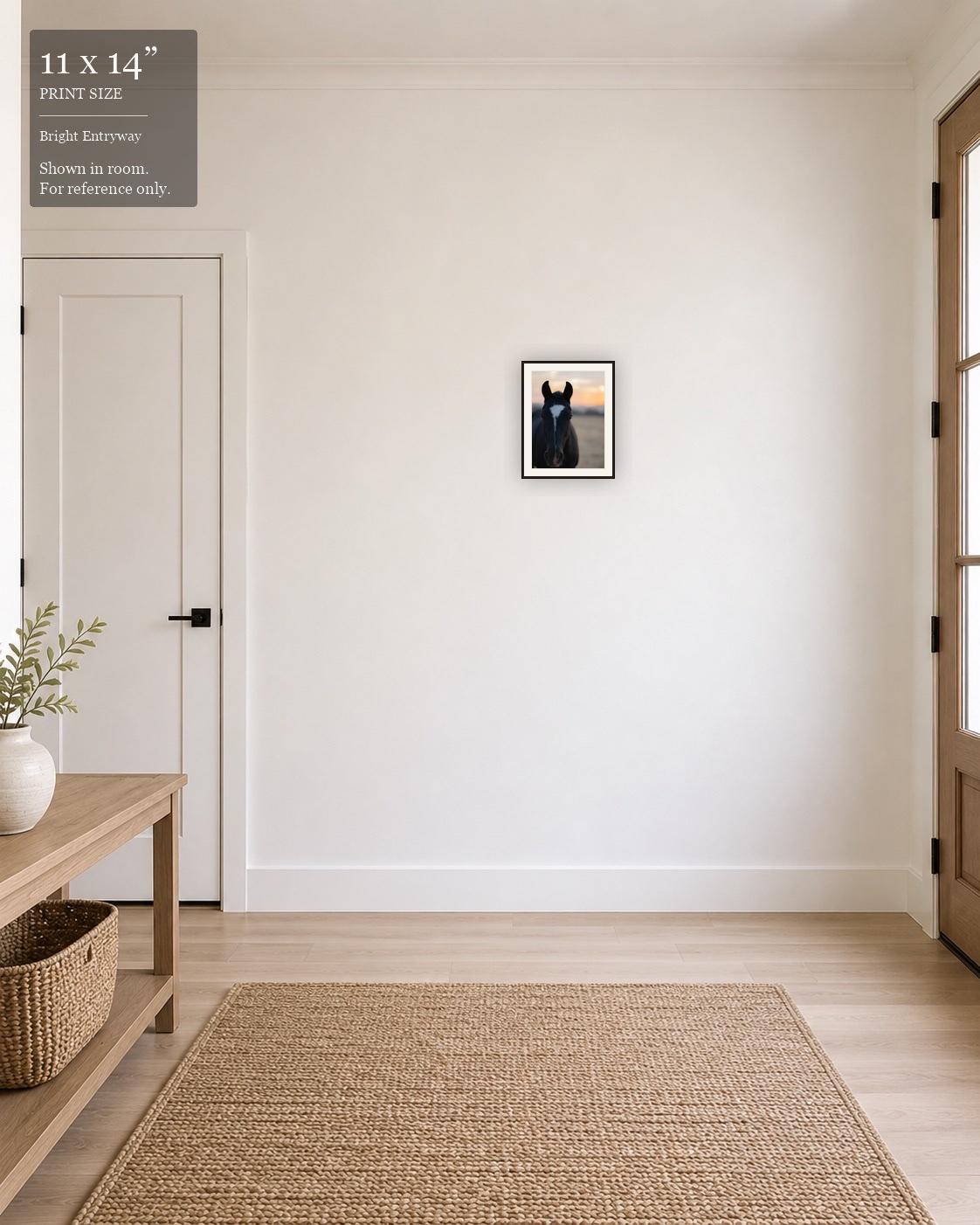 Twilight Mare (11×14) displayed in the Bright Entryway